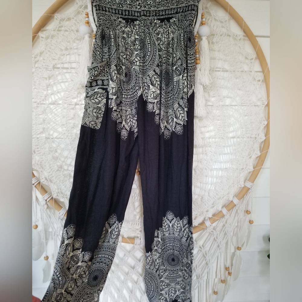 Boho Gypsy Pants Side Pocket Size S/M